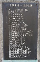 4WW1 Names A-H